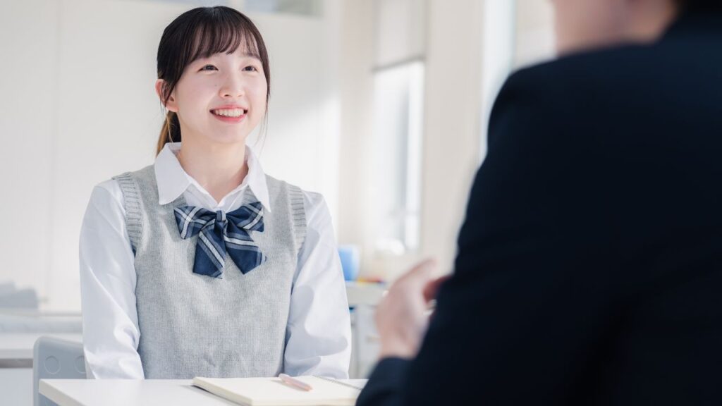 盛岡学習塾の高校生面談画像